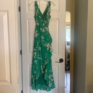 LuLu Green Floral Dress